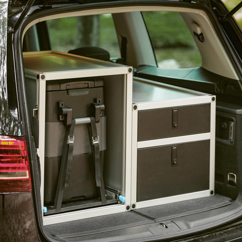 Stacked double drawer module TailgateGear.eu